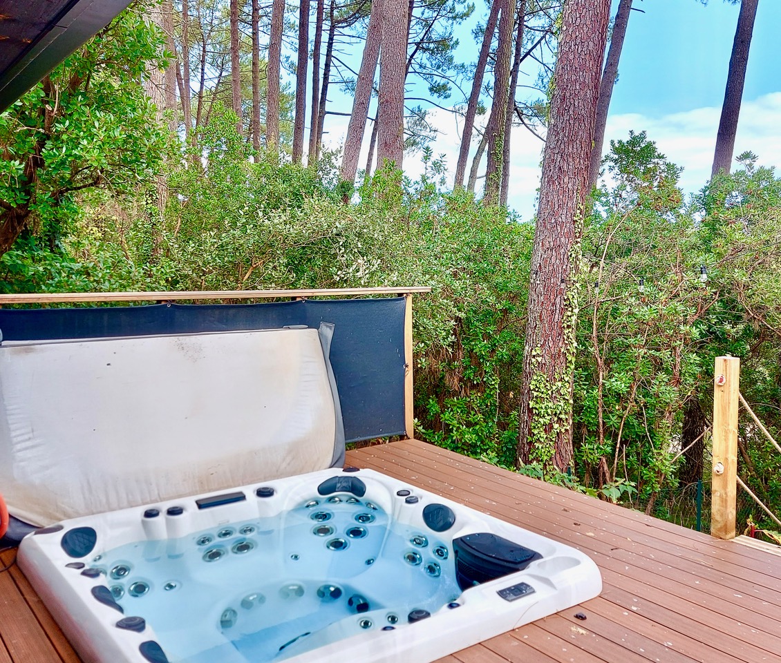 "The Tree Lodge" A Vendre Seignosse Bourg Proche Golf &amp; 4km Plages, tr&egrave;s agr&eacute;able villa r&eacute;nov&eacute;e &agrave; neuf 2 ch. / 2 bains plus villa d&rsquo;amis 2 pi&egrave;ces, grand calme, vues uniques, confort... 1.260.000 &euro;