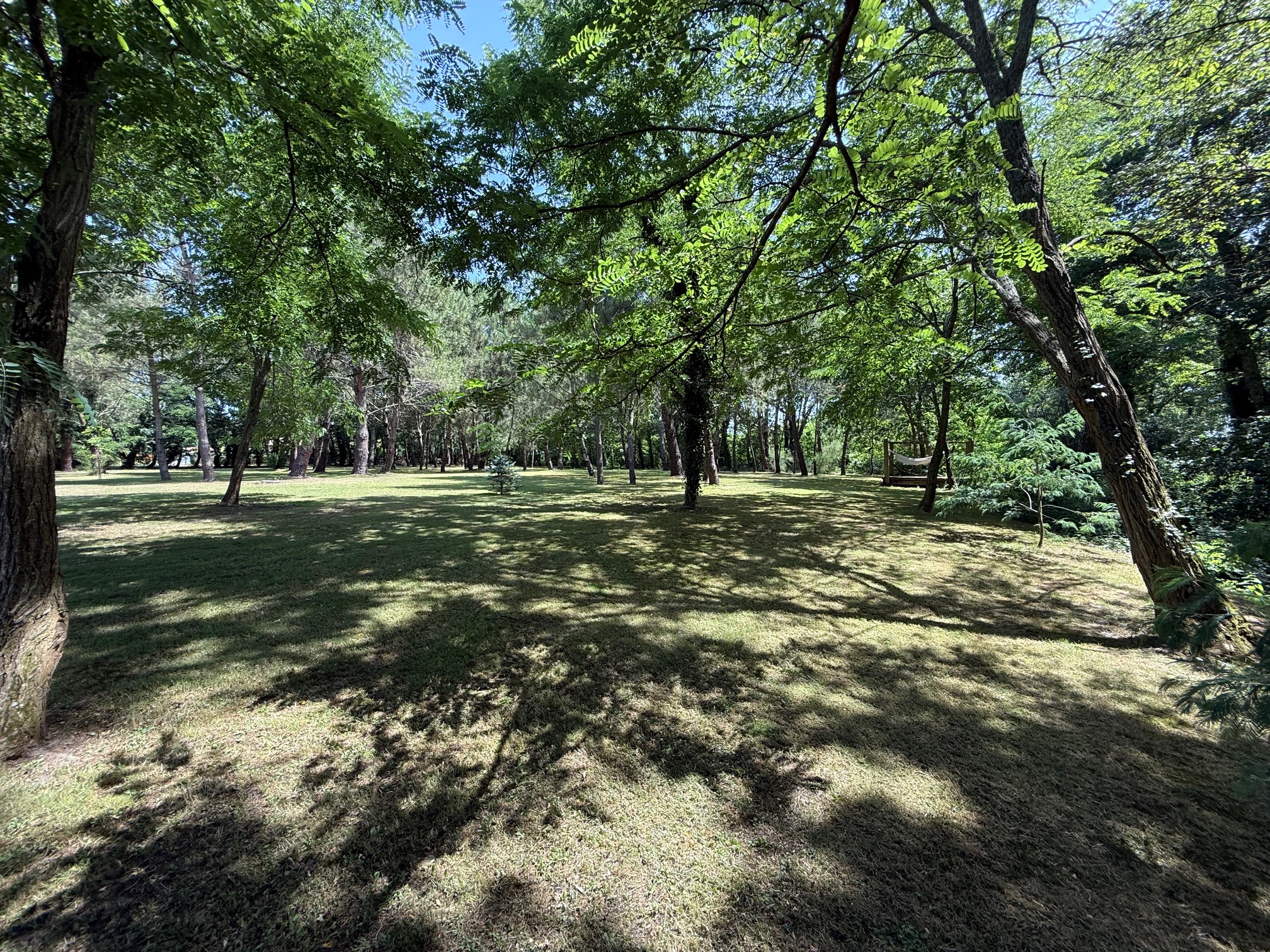 "Los Olivos Grand Estate" A Vendre Soustons magnifique site calme &amp; prot&eacute;g&eacute; des regards, propri&eacute;t&eacute; de grand standing comprenant villa d'architecte de plain pied &amp; annexes, sise sur 3350 m&sup2; de parc paysager avec piscine... 1.200.000 &euro;.&nbsp;